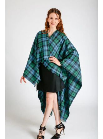 Tartan Ruana Scottish Highland