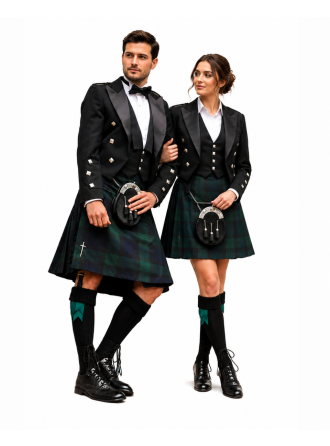 Scottish Wedding Prince Charlie Kilt Outfit Deluxe Package