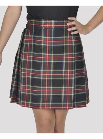 Black Stewart Tartan Kilt For Women