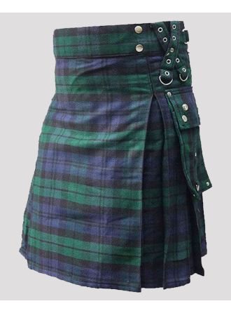 Black Watch Gothic Tartan Utility kilt
,,