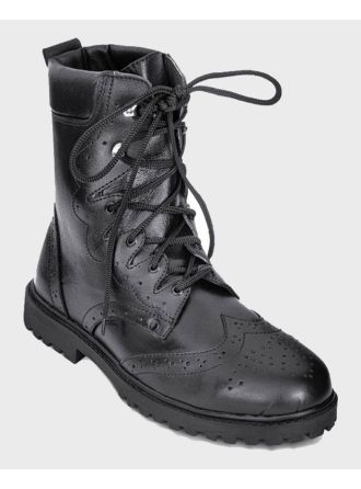 Black Thistle Leather Custom Grade Long Ghillie Shoes
