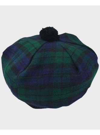 Black Watch Tartan Made of Wool Tammy Hat