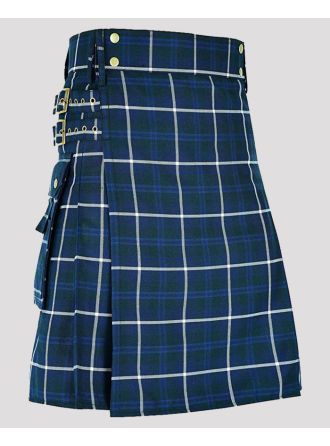 Blue Douglas Tartan Utility Kilt