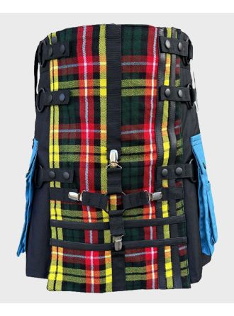 Buchanan Tartan Hybrid Utility Kilt for Men