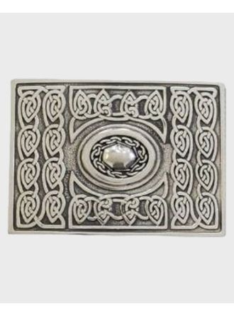 Celtic Chrome Style Kilt Belt Buckle