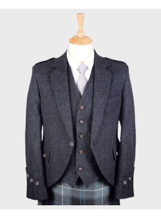 Charcoal-Argyll Tweed Jacket