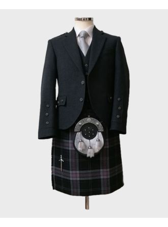 Dark Lochnagar - Charcoal Tweed Argyll Outfit Package