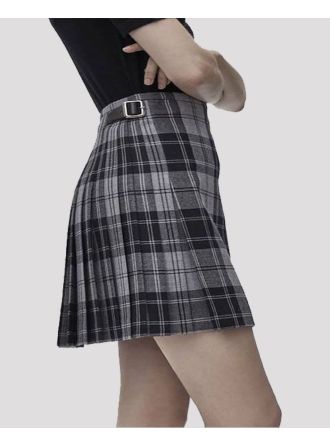 Grey Hamilton Tartan Kilt For Women