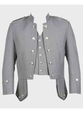 Grey sheriffmuir Jacket & Waistcoat Set