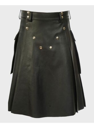 Handmade Pure Genuine Leather Kilt