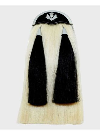 Horse Hair Sporran With Thistle Badge & Free Chain Belt