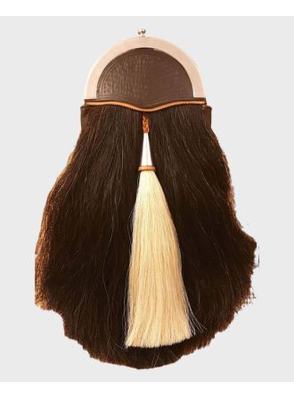 Horsehair Sporran With Highlander Egypt Cantle & Chain,Horsehair Sporran,Egypt Chain