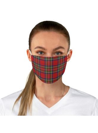 Red Tartan Plaid Face Mask
