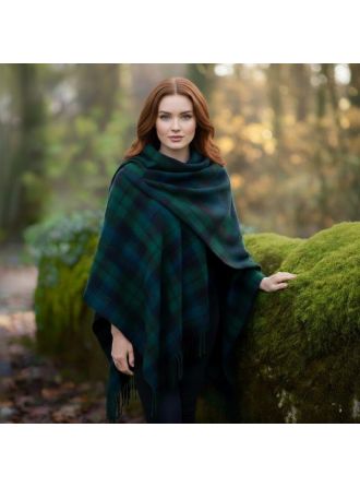 Scottish Wool Tartan Shawl