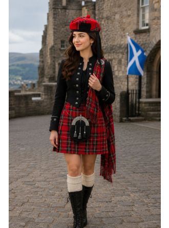 Scottish Tartan Glengarry Hat