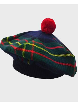 Maclaren Tartan Wool Scottish Tammy Hat,Scottish Hat