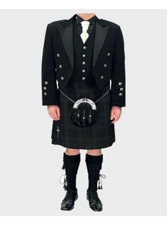 Modern Black Prince Charlie Outfit Package