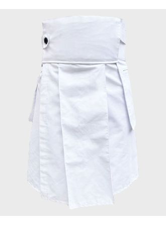Pure White Utility Kilt