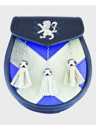 Saltire Semi Dress Leather Sporran