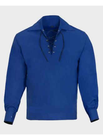 Scottish Blue Jacobite Ghillie Shirt