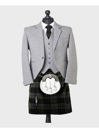 Scottish Wedding Kilt Outfit with Tartan Jacket Kilt