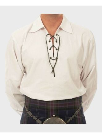 Scottish White Jacobite Ghillie Shirt