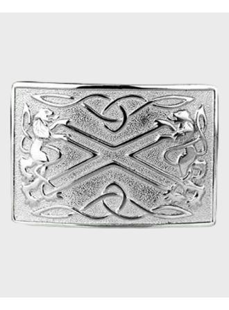 Silver Chrome Kilt Belt Buckle