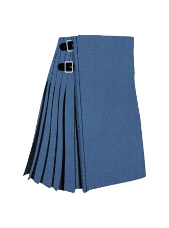 Solid Blue Ancient Tartan Kilt
,Scottish Heritage Kilt USA