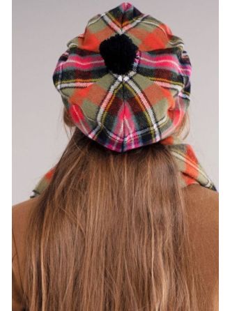 Scottish Tartan Tam O' Shanter Hat