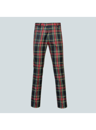 Black Stewart Tartan Wool Trousers for Men | True Kilt