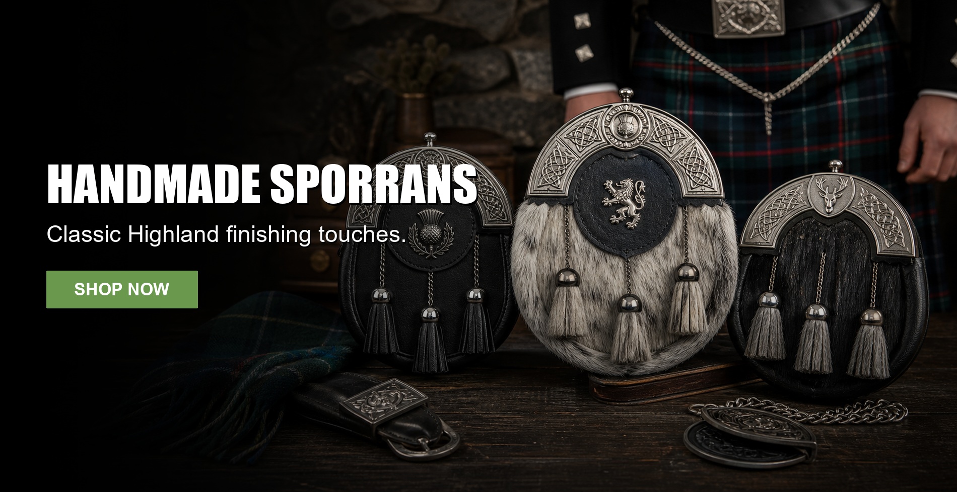 Handmade Highland sporrans