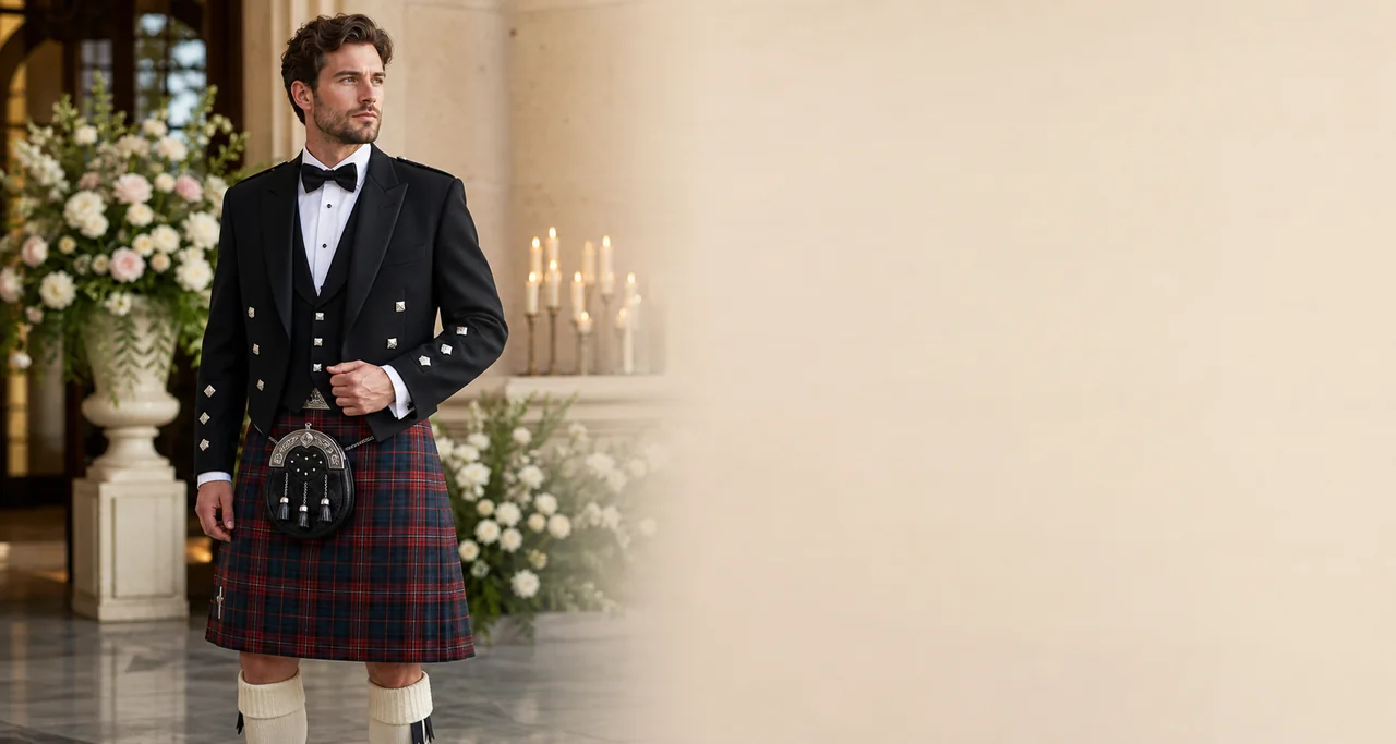 Formal Scottish wedding Highland outfit